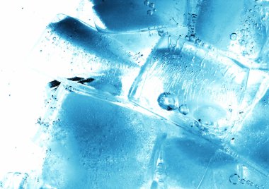 arka planda buz küpleri