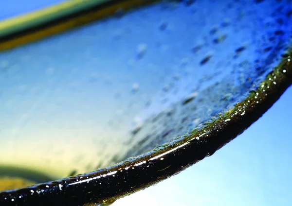 Vatten Droppar Glas Bakgrund — Stockfoto