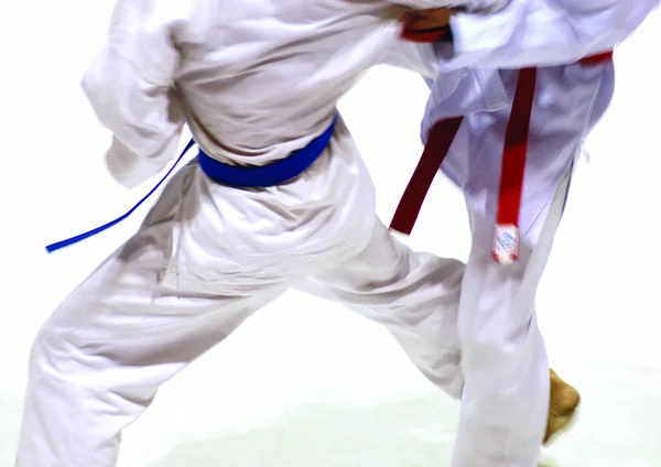 Karate Men Fight — Stock Photo, Image