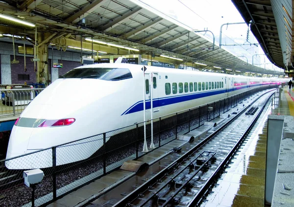 Comboio Bala Shinkansen Estação Ferroviária Tóquio — Fotografia de Stock