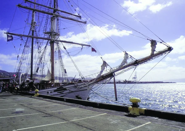 Вітрильний Корабель Морі — стокове фото