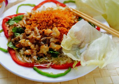 lezzetli Asya gıda tablo