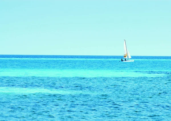 Barco Mar Férias Verão — Fotografia de Stock