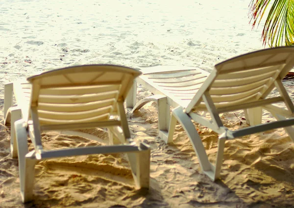 Chairs Beach — Stock Photo, Image