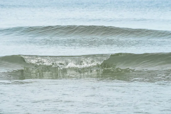 Formação Surf Mar Calmo Foco Onda Frontal — Fotografia de Stock