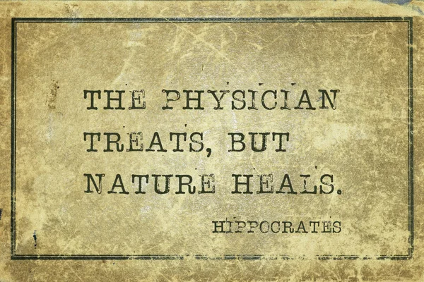 Médecin Traite Mais Nature Guérit Célèbre Médecin Grec Antique Hippocrate — Photo