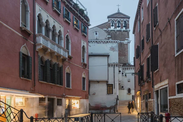 Escena Noche Venecia Ciudad Vieja — Foto de Stock