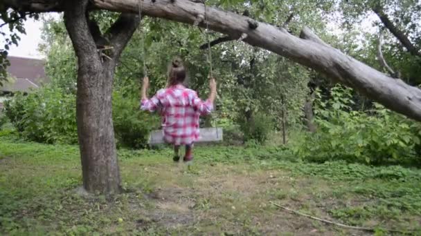 Chuśtawka ogrodowa przyjemność — Wideo stockowe