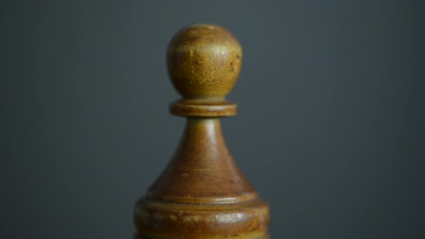 White chess pawn — Stock Video