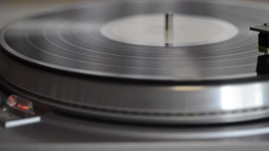 vintage pikap VYNIL, kamera hareketi kayma oynarken