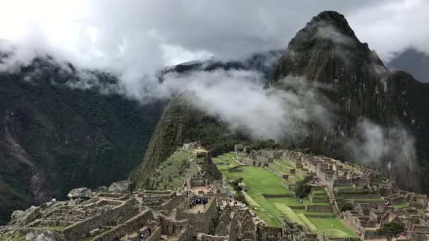 Machu Picchu panorama — Stok video