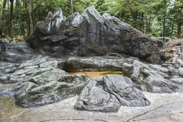 Prehistoryczne Fałszywy Krajobraz Słynny Ogród Botaniczny Singapur — Zdjęcie stockowe