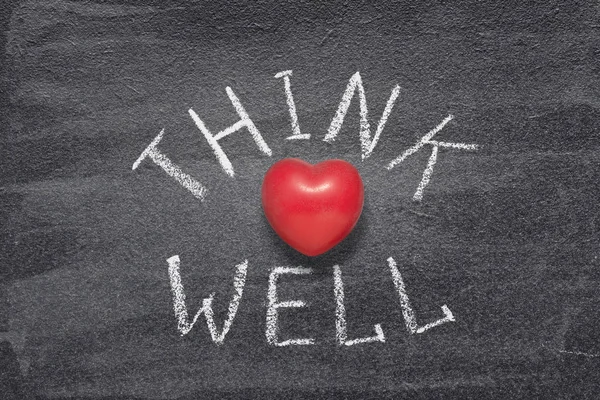 Think well heart — Stock Photo, Image