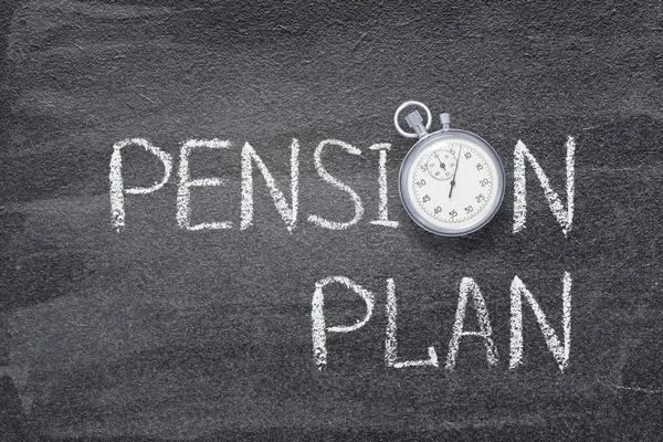 Pension plan watch — Stock Photo, Image
