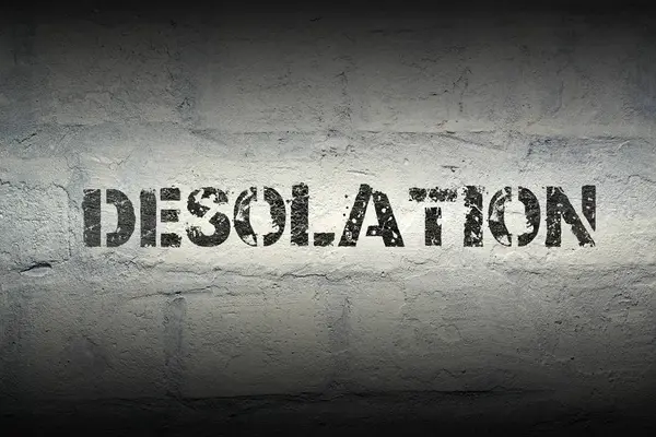 Desolation word gr — Stock Photo, Image