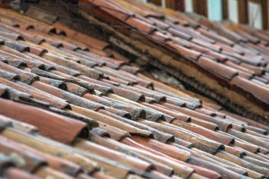 Cusco eski kiremit çatılar