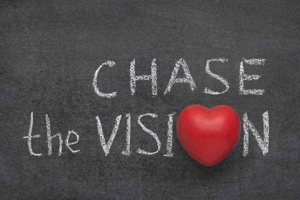 Chase the vision heart — Stock Photo, Image