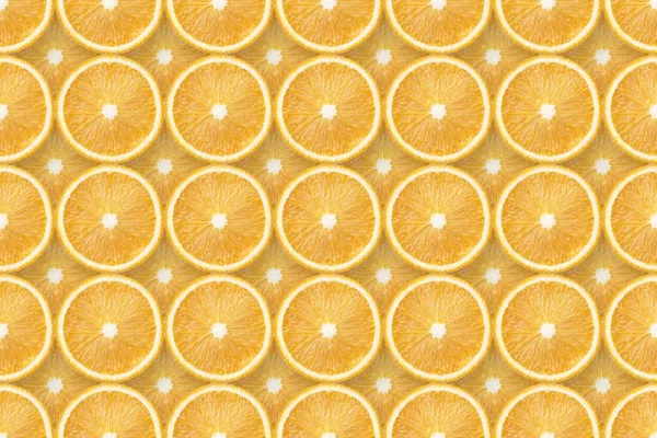 Regular orange slices pattern — Stock Photo, Image