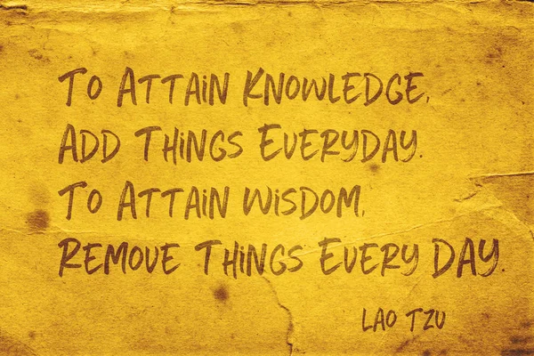 Osiągnięcia mądrości Lao Tzu — Zdjęcie stockowe