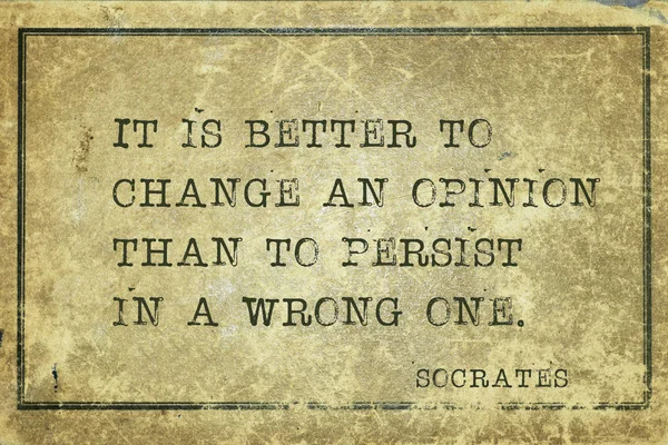 Változás véleményt Socrates — Stock Fotó