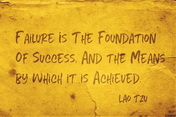 Fundament van succes Lao Tzu — Stockfoto
