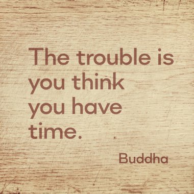 have time Buddha wood clipart