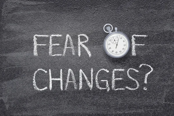 Fear of changes watch — Stock Photo, Image