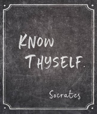 thyself Sokrates alıntı biliyorum
