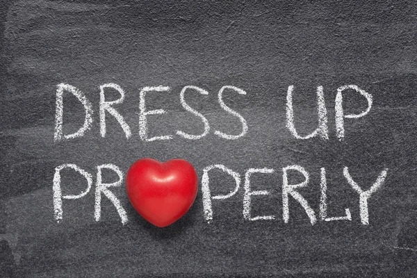 Dress properly heart — Stock Photo, Image