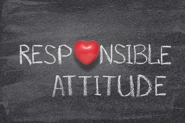 Responsible attitude heart — Stock Photo, Image