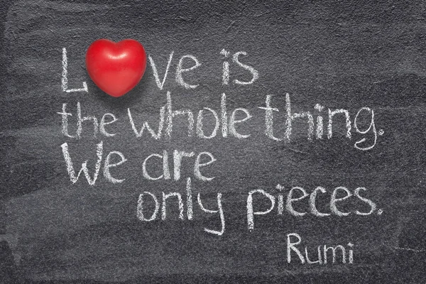 L'amore è tutto Rumi — Foto Stock