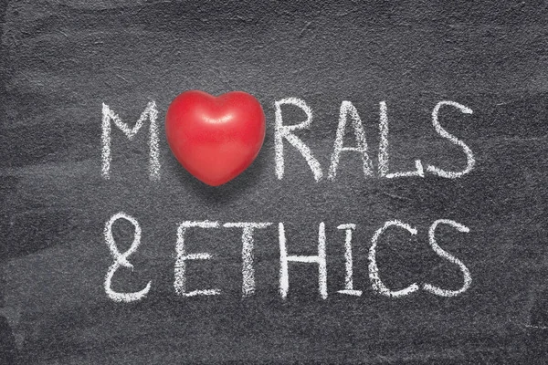 Moral e ética coração — Fotografia de Stock