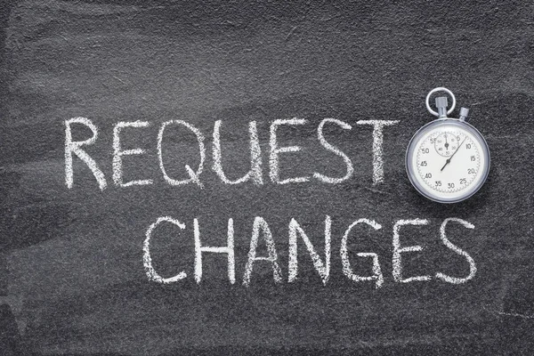 Request changes watch — Stock Photo, Image