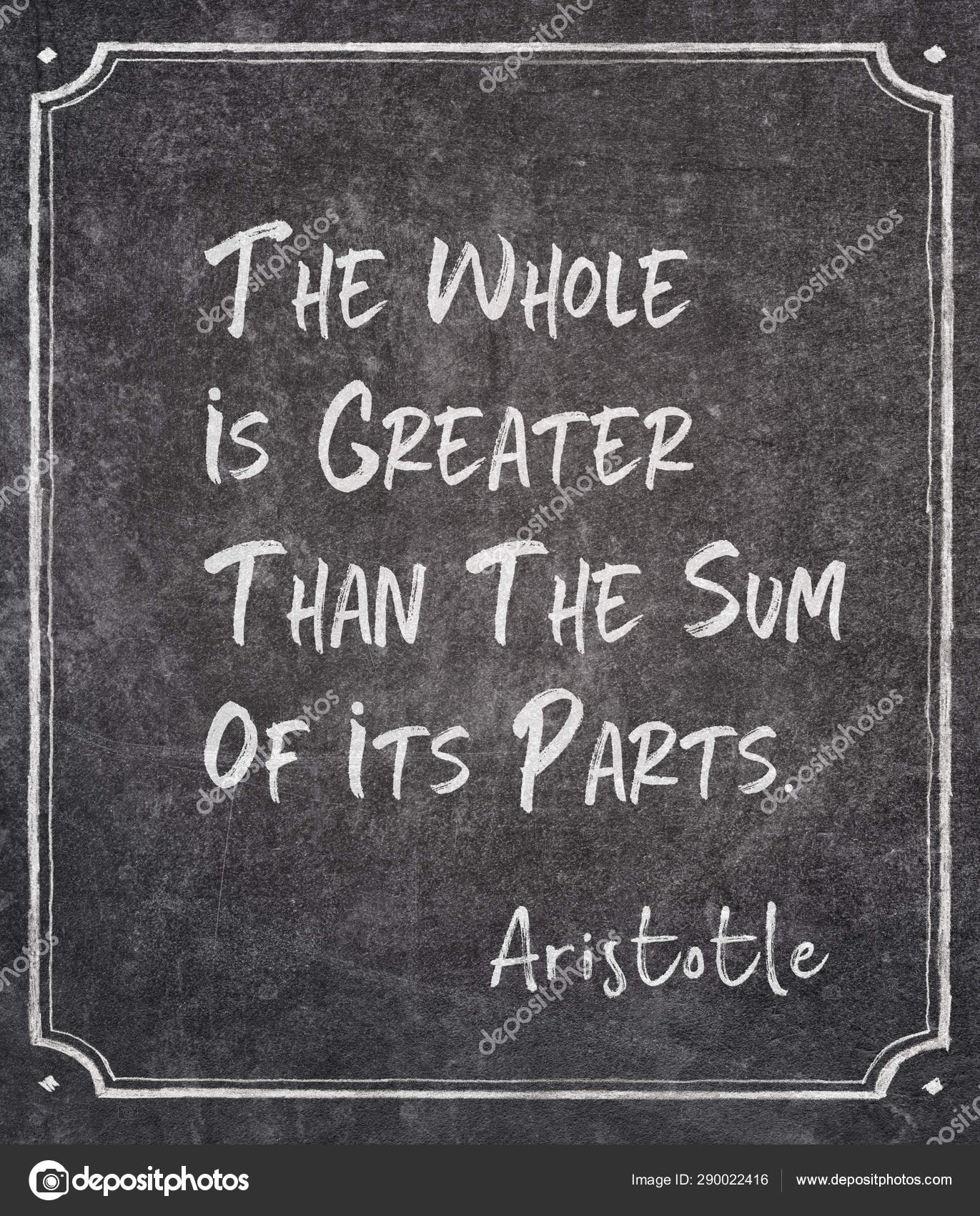 Sum Of Its Parts Aristotle Stock Photo By ©Yurizap 290022416