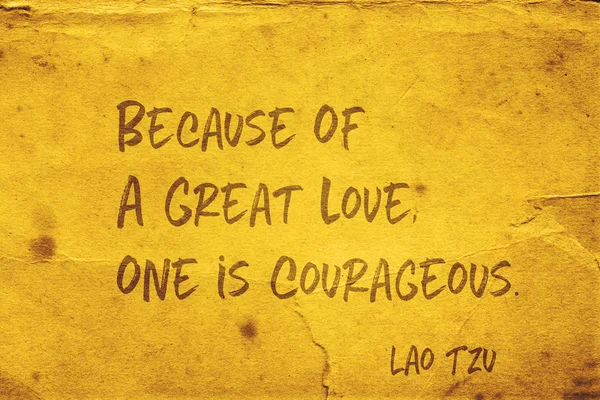Grande amor Lao Tzu — Fotografia de Stock