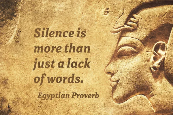 Schweigen ist wichtiger — Stockfoto
