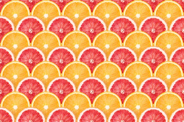 Orange and grapefruit slices — Stock Photo, Image