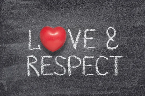 Láska a respekt srdce — Stock fotografie