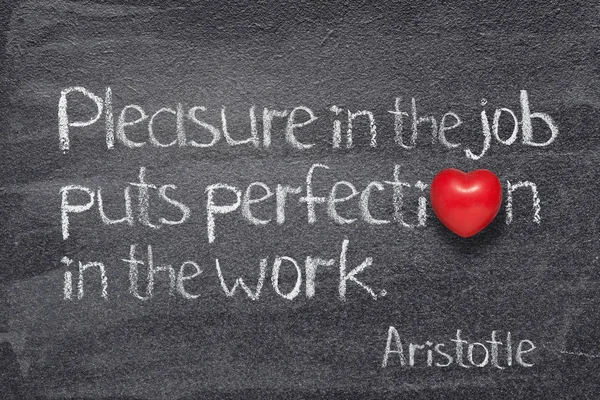 Puts perfection Aristotle — Stock Photo, Image