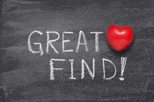 Great find heart — Stock Photo, Image