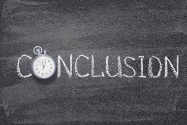 Kaliteli kronometreyle tahtaya yazılmış sonuç sözcüğü