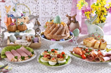 geleneksel Paskalya kahvaltı Festival tablo