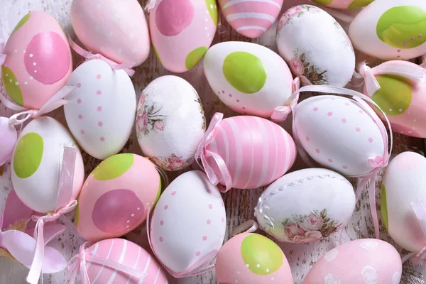 Easter background with colorful eggs — Stock Photo, Image