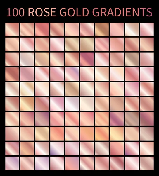 Rose Gold degradeler toplama tasarımı için. Parlak pembe Gül altın gradyan için resimler arka planlar, kapak, çerçeve, şerit, afiş, etiket, el ilanı, kart, afiş vb topluluğu.