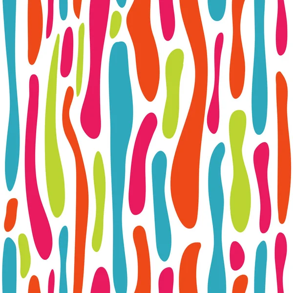 Seamless Pattern Colorful Abstract Spots Vector Contrast Repeating Unusual Print — Stock Vector