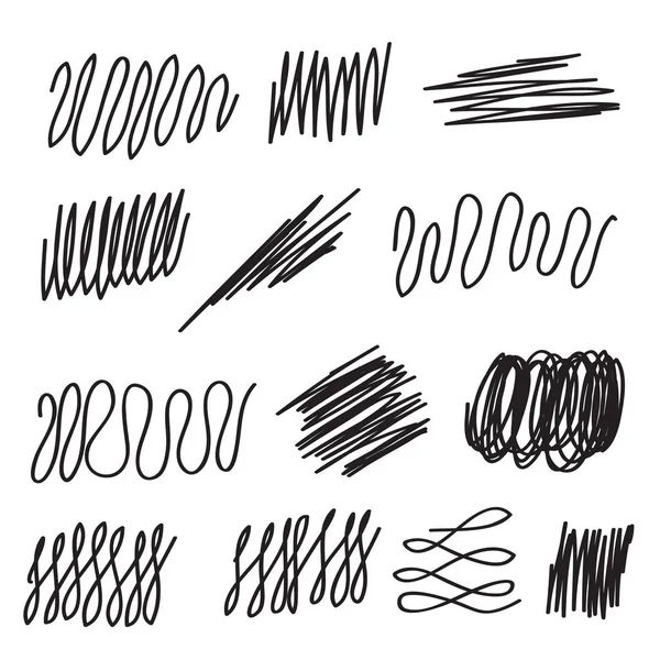 Scribble Πινέλο Πινελιές Που Διάνυσμα Λογότυπο Στοιχείο Σχεδιασμού — Διανυσματικό Αρχείο