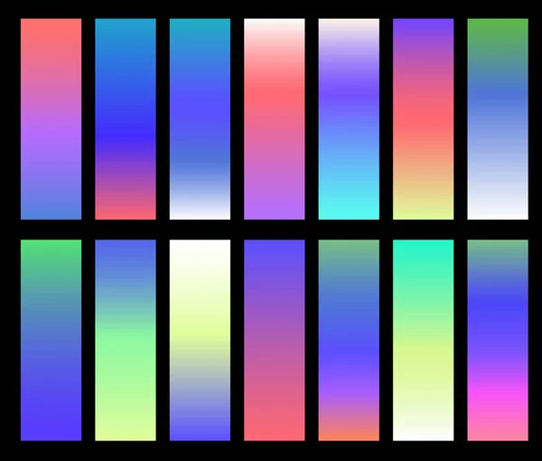 Kleurrijke Gradiënten Vector Gradiënt Van Het Scherm Behandelt Met Moderne — Stockvector