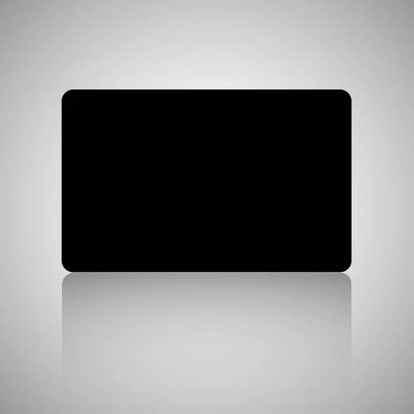 Шаблон векторной визитки. Подарочная карта или скидка или шаблон кредитной карты с черным фоном — стоковый вектор