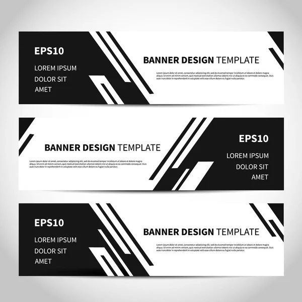 Banners vector ontwerp of headers web template — Stockvector