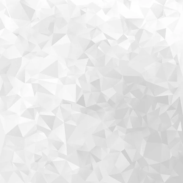 白い幾何学的ベクトル背景三角形のデザインパターン — ストックベクタ